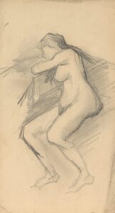 Zittend vrouwelijk naakt Vincent van Gogh (1853 - 1890), Parijs, maart-juni 1886