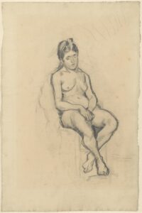 Zittend vrouwelijk naakt Vincent van Gogh (1853 - 1890), Parijs, maart-mei 1886