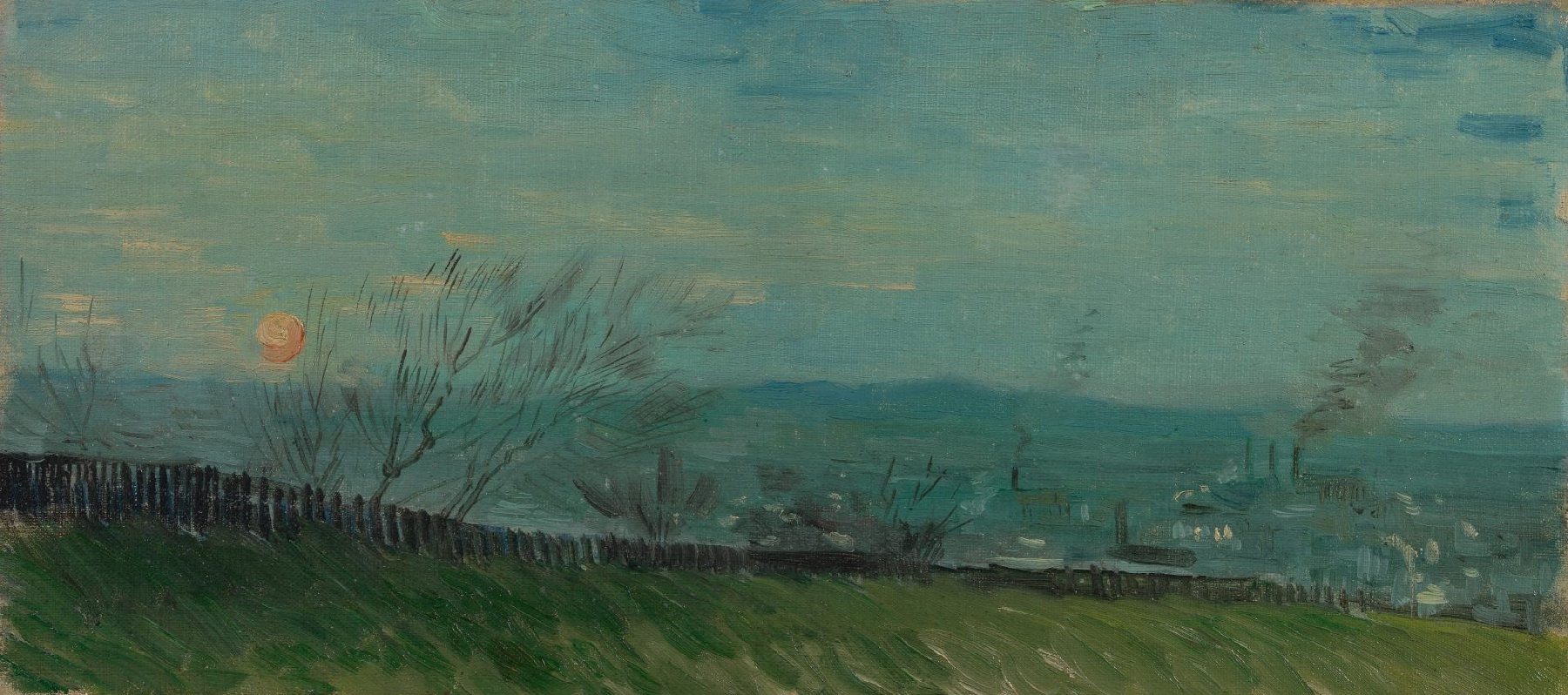 Zonsondergang te Montmartre Vincent van Gogh (1853 - 1890), Parijs, februari-maart 1887