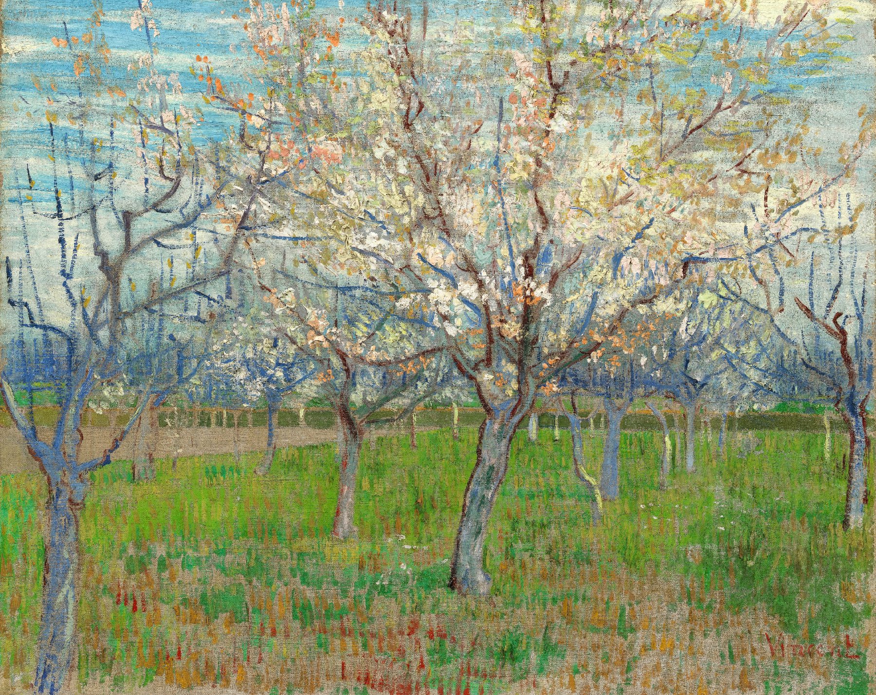 De roze boomgaard Vincent van Gogh (1853 - 1890), Arles, begin april 1888