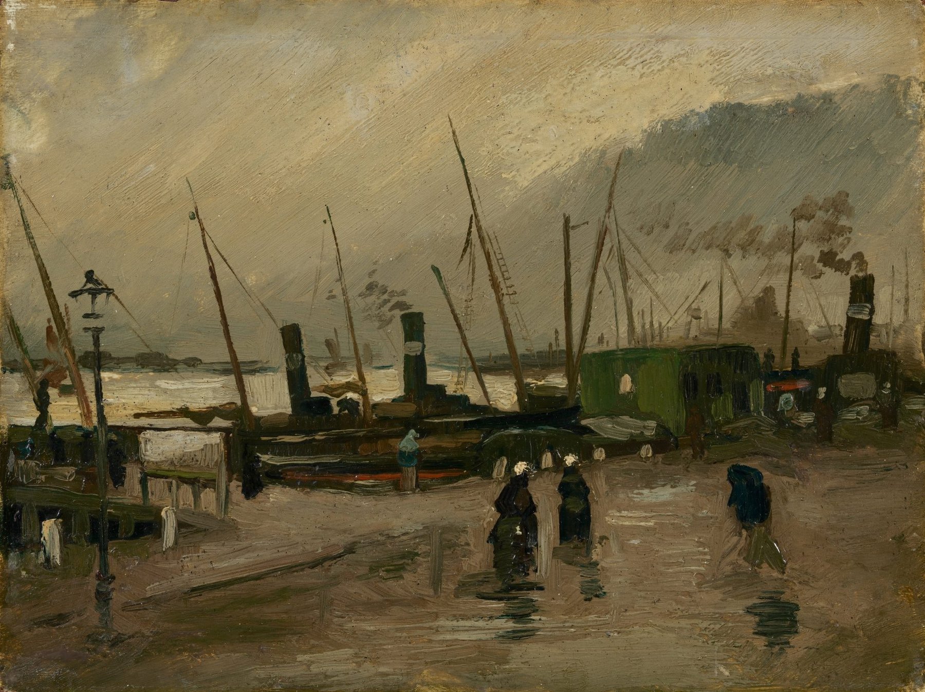 De Ruijterkade te Amsterdam Vincent van Gogh (1853 - 1890), Amsterdam, oktober 1885