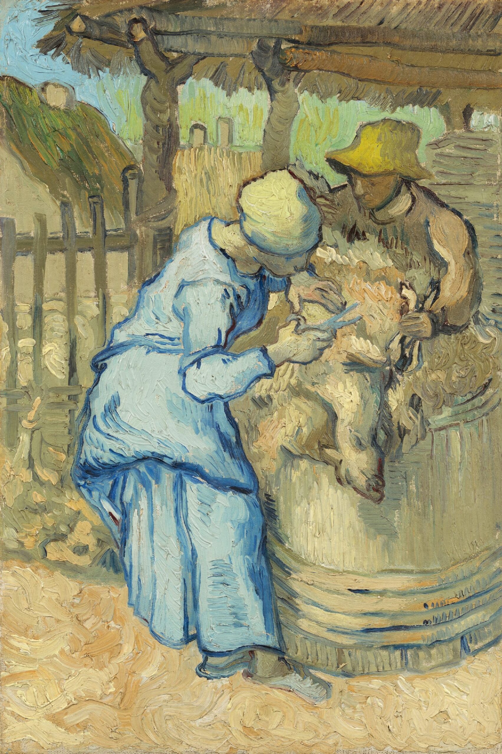 De schapenscheerster (naar Millet) Vincent van Gogh (1853 - 1890), Saint-Rémy-de-Provence, september 1889