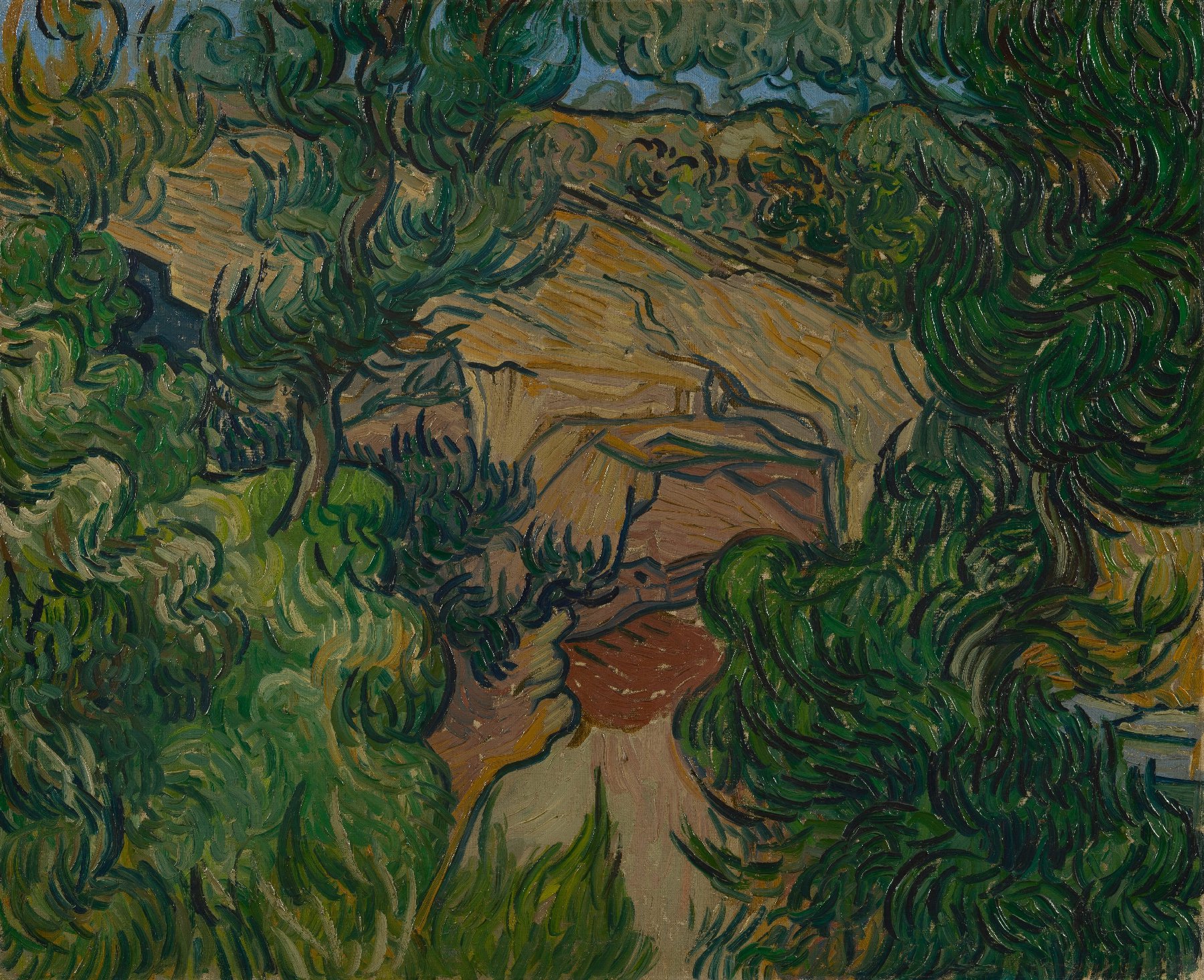 Ingang van een steengroeve Vincent van Gogh (1853 - 1890), Saint-Rémy-de-Provence, juli 1889