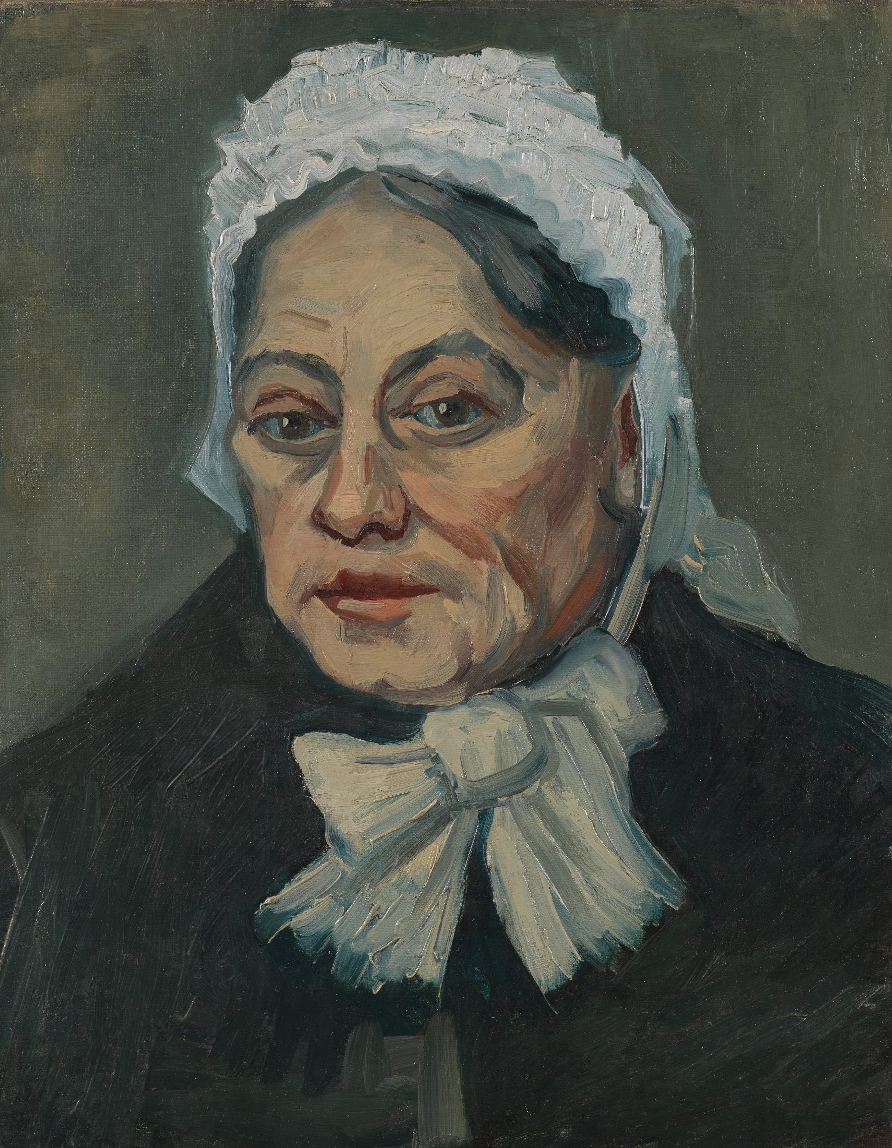 Portret van een oude vrouw Vincent van Gogh (1853 - 1890), Antwerpen, december 1885