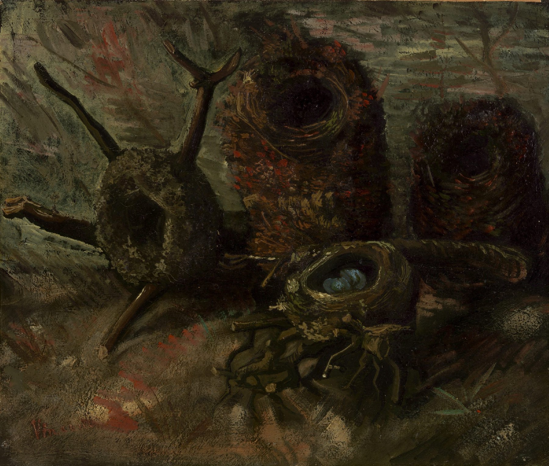 Vogelnesten Vincent van Gogh (1853 - 1890), Nuenen, september-oktober 1885