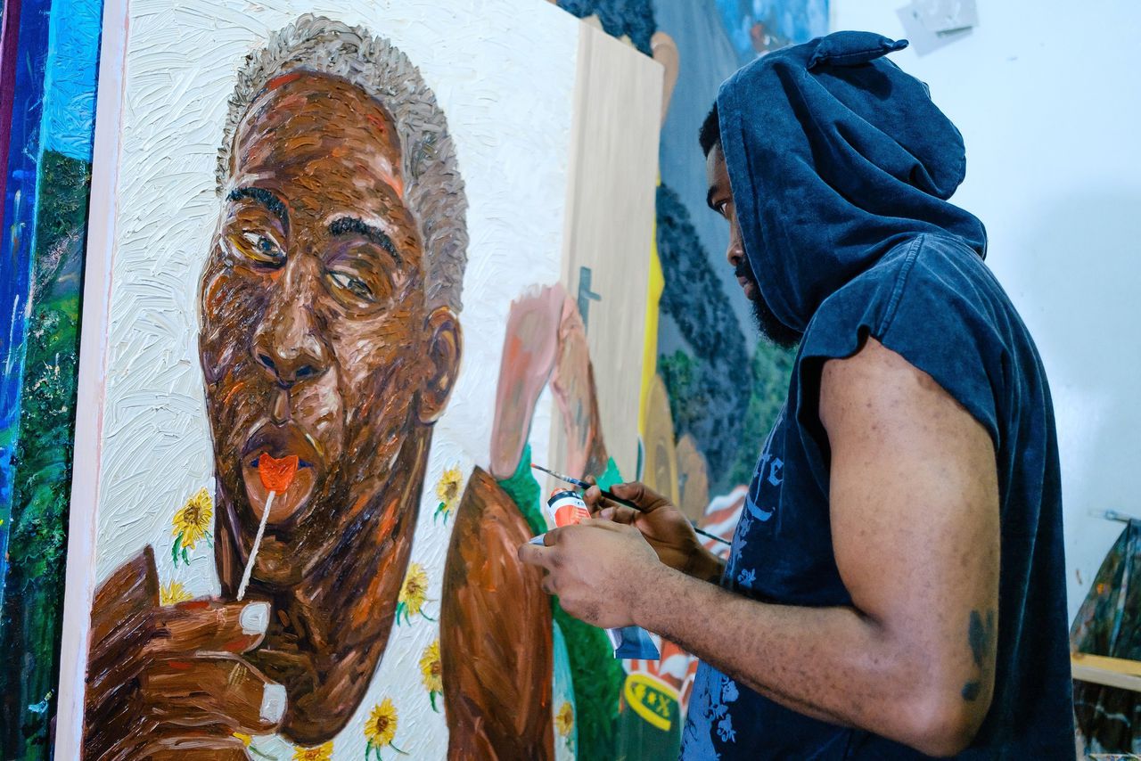 Van Goghs sterrendag in Nigeria. Het Van Gogh Museum heeft een John Madu tentoonstelling als de eerste Amerikaanse ontwerper. 9 data133014082 9bb895