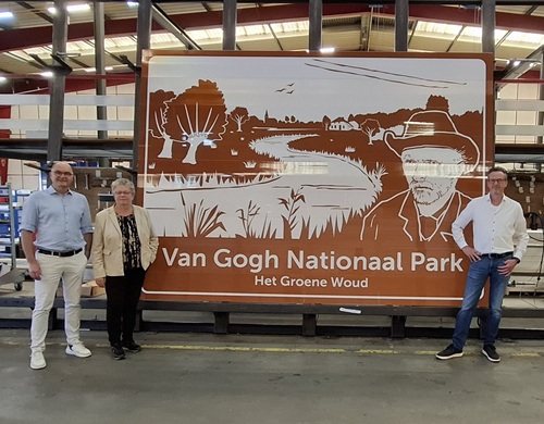 Van Gogh op reis door de Vlaamse bruggen 4 VG np body Ontwerp bord Van Gogh Nationaal Park