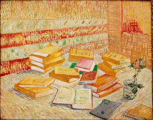 Vincent van Gogh Les livres jaunes ou romances Parisiens Painting by Vincent Van Gogh 1853 1890 MeisterDrucke 946010