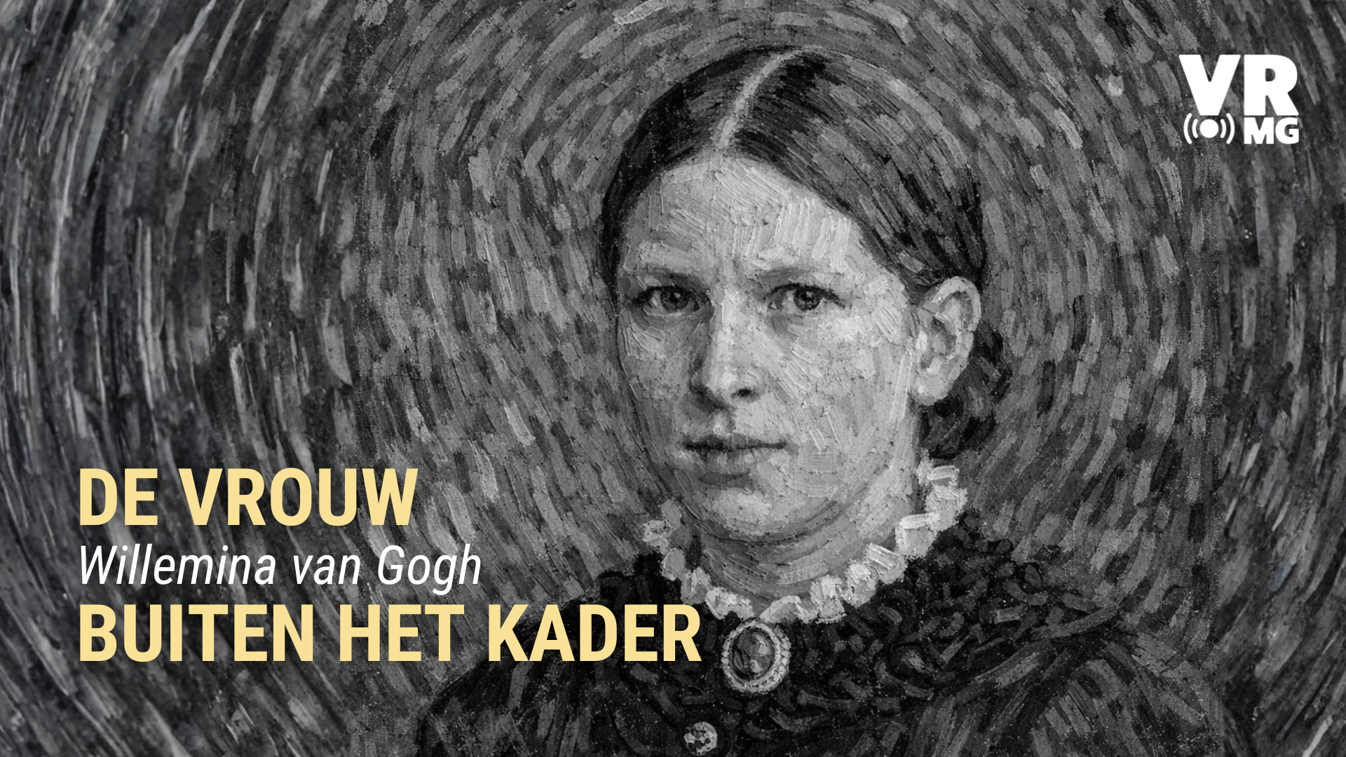 Foto: Het meisje buiten het raam in de VRMG podcast. introduceert u de carrière van Willemina van Gogh
