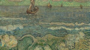 KM20108.80120Leonhard20Wacker20Zeegezicht20te20Saintes Maries de la Mer Seascape20at20Saintes Maries de la Mer2020circa201927 1928