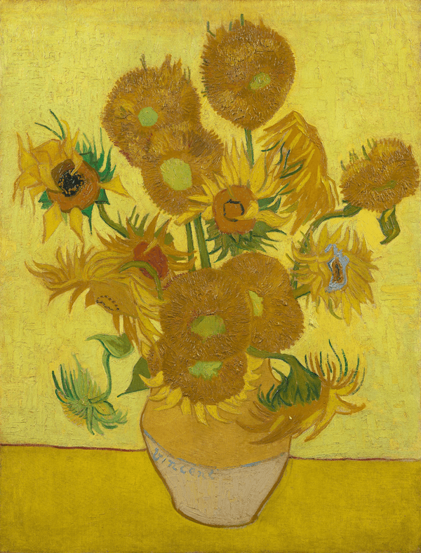 Kleur als substantie... interview met de ontwerpstudio Natural Color. 6 Zonnebloem, door Vincent van Gogh, 1889